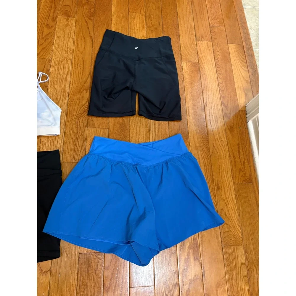 Activewear Bundle 6pc Nike Old Navy All in Motion Avia Shorts Bra Top Womens M